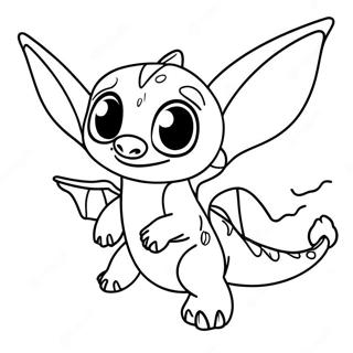 Page A Colorier Krokmou Volant Avec Stitch 68173-56218