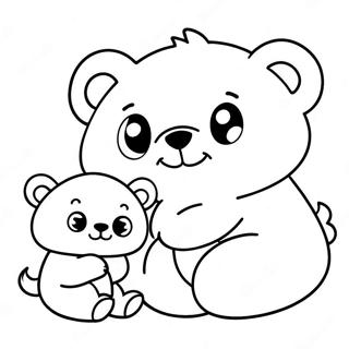 Page A Colorier De Maman Et Bebe Animaux Calins 68233-56276