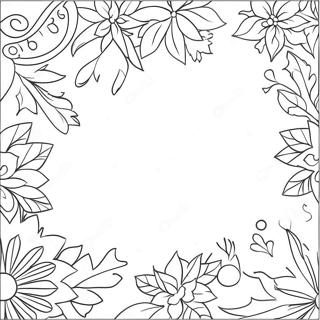 Page A Colorier De Clipart De Bordure De Noel 68262-56314