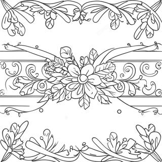 Clipart De Bordure De Noël Pages À Colorier