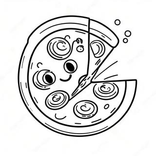 Page A Colorier Demoji De Pizza Mignonne 68293-56318