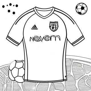 Maillot De Football Pages À Colorier