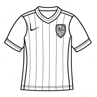 Page A Colorier De Maillot De Soccer 68422-56422