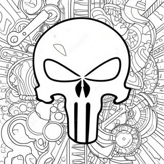 Page A Colorier Du Logo Punisher 68432-56430