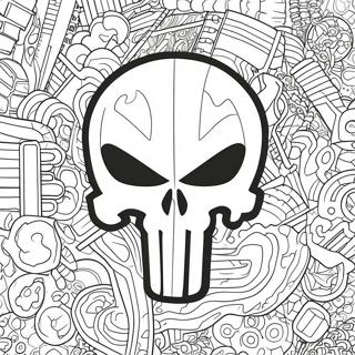 Page A Colorier Du Logo Punisher 68432-56432