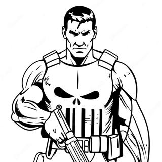 Page A Colorier Du Punisher En Action 68433-56433