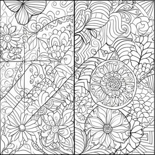 Page A Colorier De Motifs De Quilt Colores 68443-56442