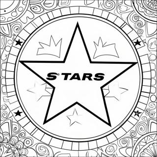 Page A Colorier Du Logo Des Dallas Stars 68492-56475