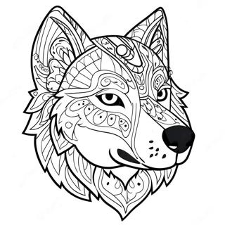 Page A Colorier De Tete De Loup 68512-56490