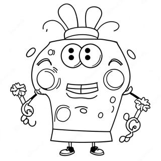 Page A Colorier De Spongebob Heureux 68643-56601