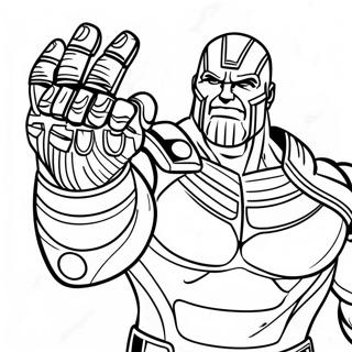 Thanos Avec Le Gant De Linfini A Colorier 6865-5581