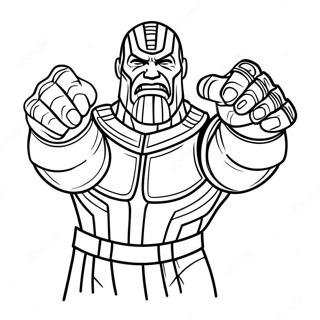 Thanos Avec Le Gant De Linfini A Colorier 6865-5582