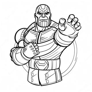 Thanos Avec Le Gant De Linfini A Colorier 6865-5583