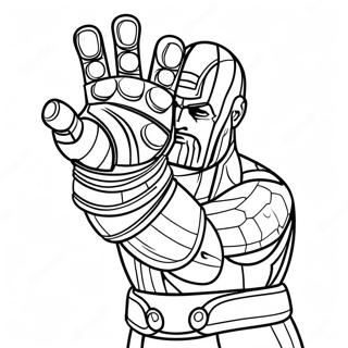 Thanos Avec Le Gant De Linfini A Colorier 6865-5584