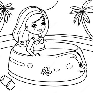 Page A Colorier De Barbie A La Piscine 68692-56644