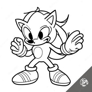 Page A Colorier De Sonic Darkspine En Action 68744-56676