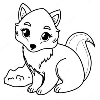 Page A Colorier De Mignon Renard Arctique 68804-56725