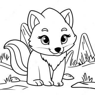 Page A Colorier De Mignon Renard Arctique 68804-56726