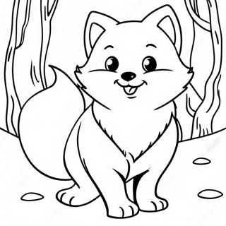 Page A Colorier De Mignon Renard Arctique 68804-56727