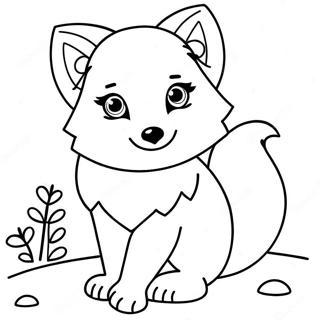 Page A Colorier De Mignon Renard Arctique 68804-56728