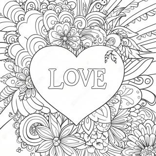 Page A Colorier Du Mot Amour 68833-56743