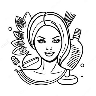 Page A Colorier De Cosmetologie 68853-56772