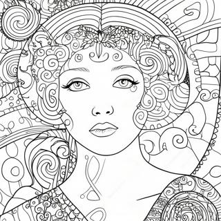 Klimt Pages À Colorier