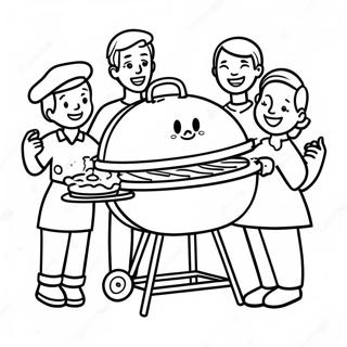 Page A Colorier De Bbq Familial Joyeux 68984-56861