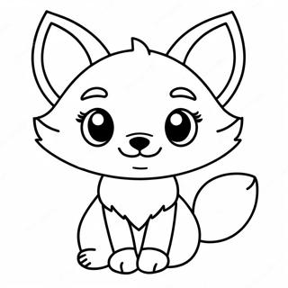 Renard Kawaii Pages À Colorier