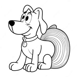 Chien Slinky Pages À Colorier