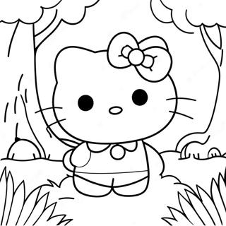 Hello Kitty Explorant Une Foret Magique A Colorier 6915-5623