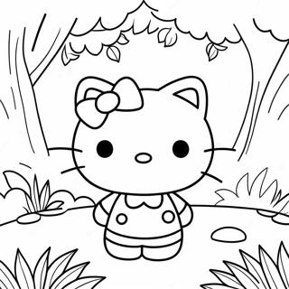 Hello Kitty Explorant Une Foret Magique A Colorier 6915-5624