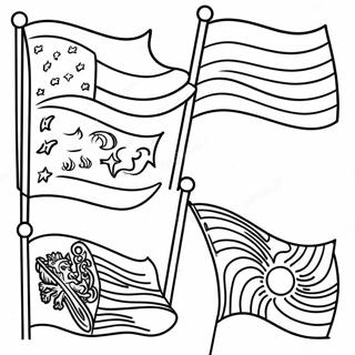 Page A Colorier Des Drapeaux De Pays Vibrants 69174-57047