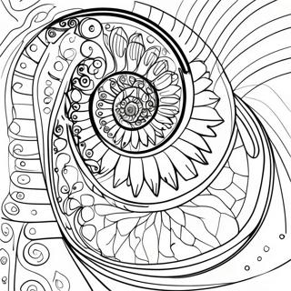 Page A Colorier Spirale De Fibonacci 69203-57030