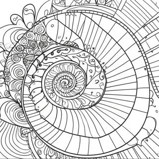 Page A Colorier Spirale De Fibonacci 69203-57031