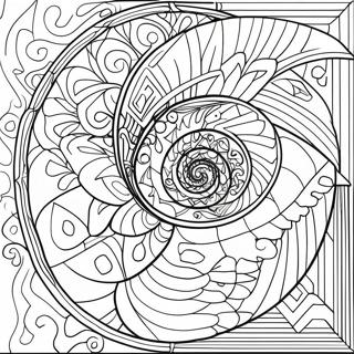 Page A Colorier Spirale De Fibonacci 69203-57032