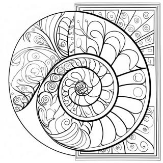 Page A Colorier Sequence De Fibonacci Coloree 69204-57027