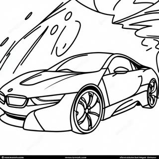 Page A Colorier Design Futuriste Bmw I8 69234-57059