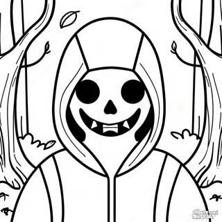 Page A Colorier De Jack Sans Yeux Dans Les Bois 69284-57094