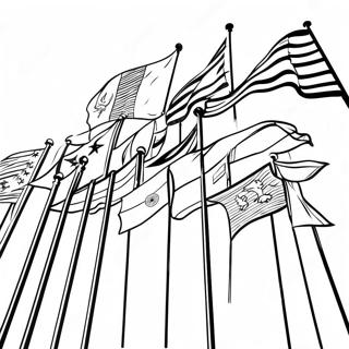 Page A Colorier Drapeaux Du Monde Colores 692-556