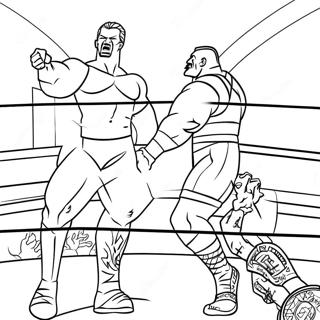 Page A Colorier Du Match De Championnat De La Wwe 69324-57133