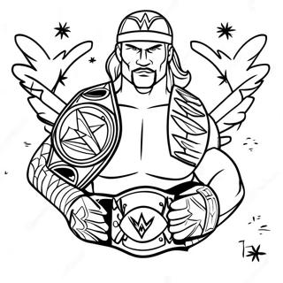 Page A Colorier Du Match De Championnat De La Wwe 69324-57134