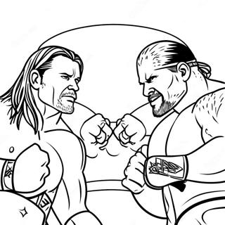 Page A Colorier Du Match De Championnat De La Wwe 69324-57136