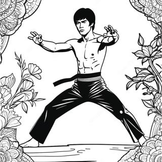 Bruce Lee Pages À Colorier