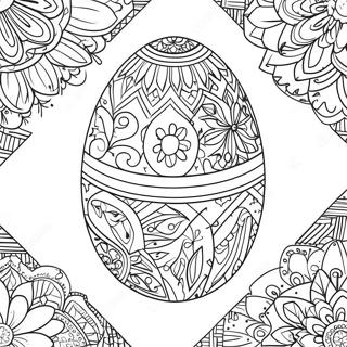 Page A Colorier Doeuf Pysanky Complexe 69374-57173