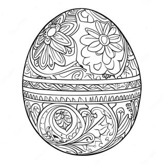 Page A Colorier Doeuf Pysanky Complexe 69374-57174