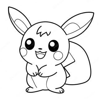 Page A Colorier De Pikachu Chibi Mignon 69384-57181