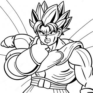 Page A Colorier De Bardock En Armure De Bataille 69424-57210