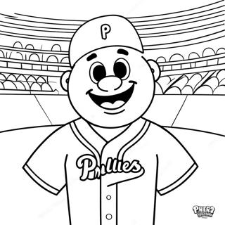 Mascotte Des Phillies Pages À Colorier