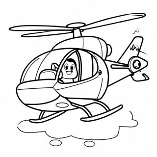 Page A Colorier Skye Volant Haut Dans Son Helicoptere 69594-57333